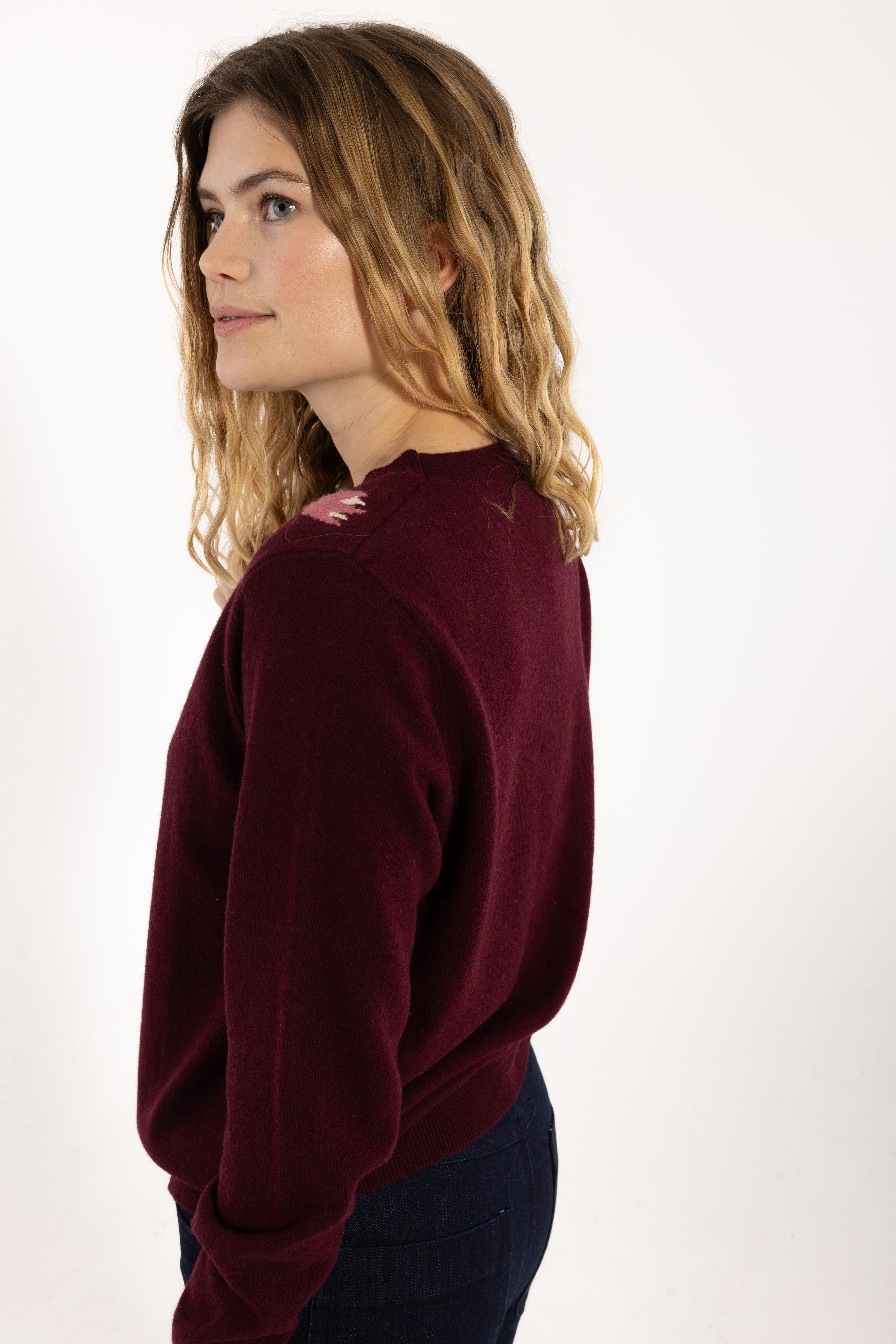 Danevibe Merino Wool Sweater Dark Wine
