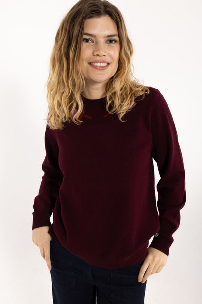 Danevibe Merino Wool Sweater Dark Wine