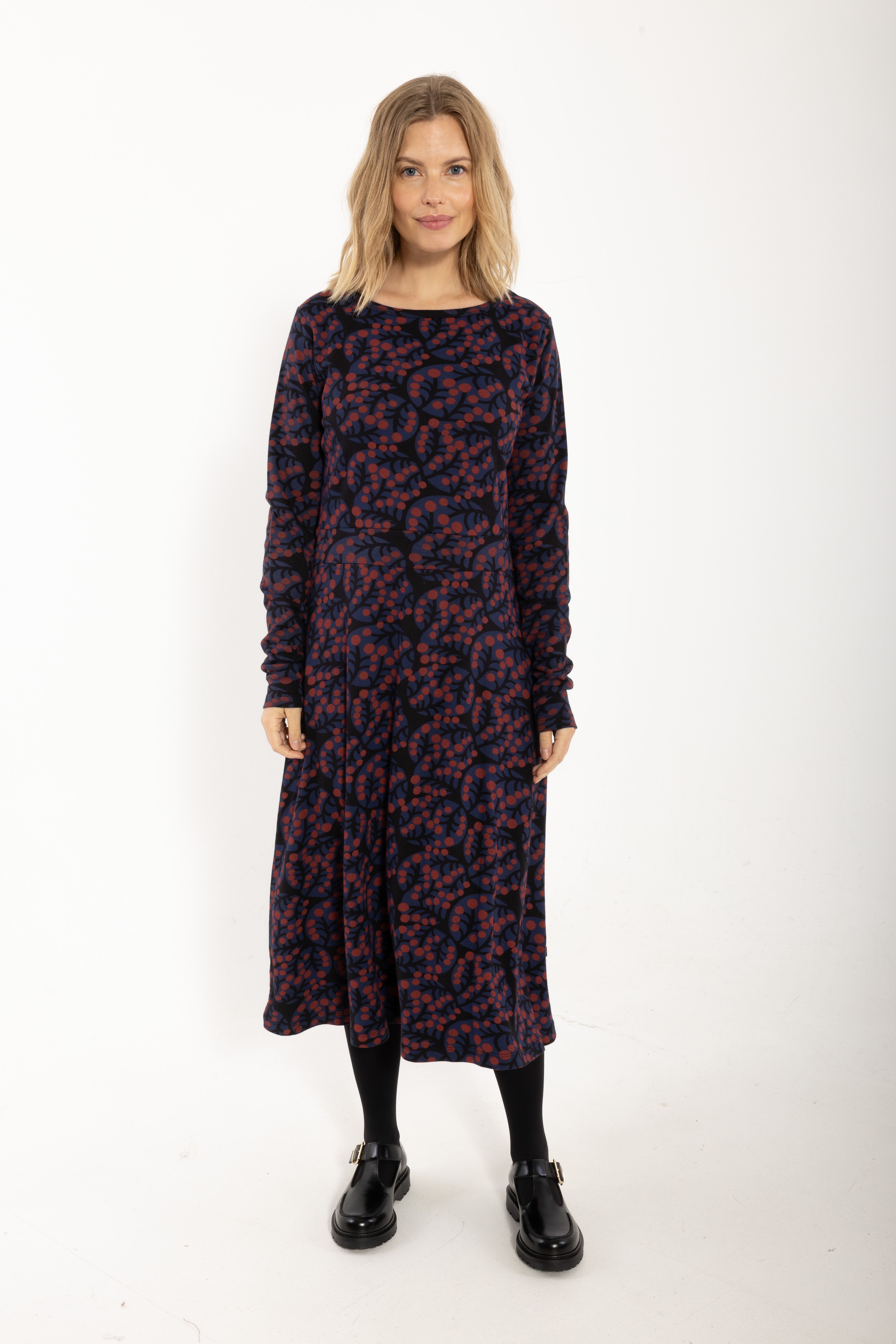 Daneviborg LS Interlock Dress Black MACRO MICRO