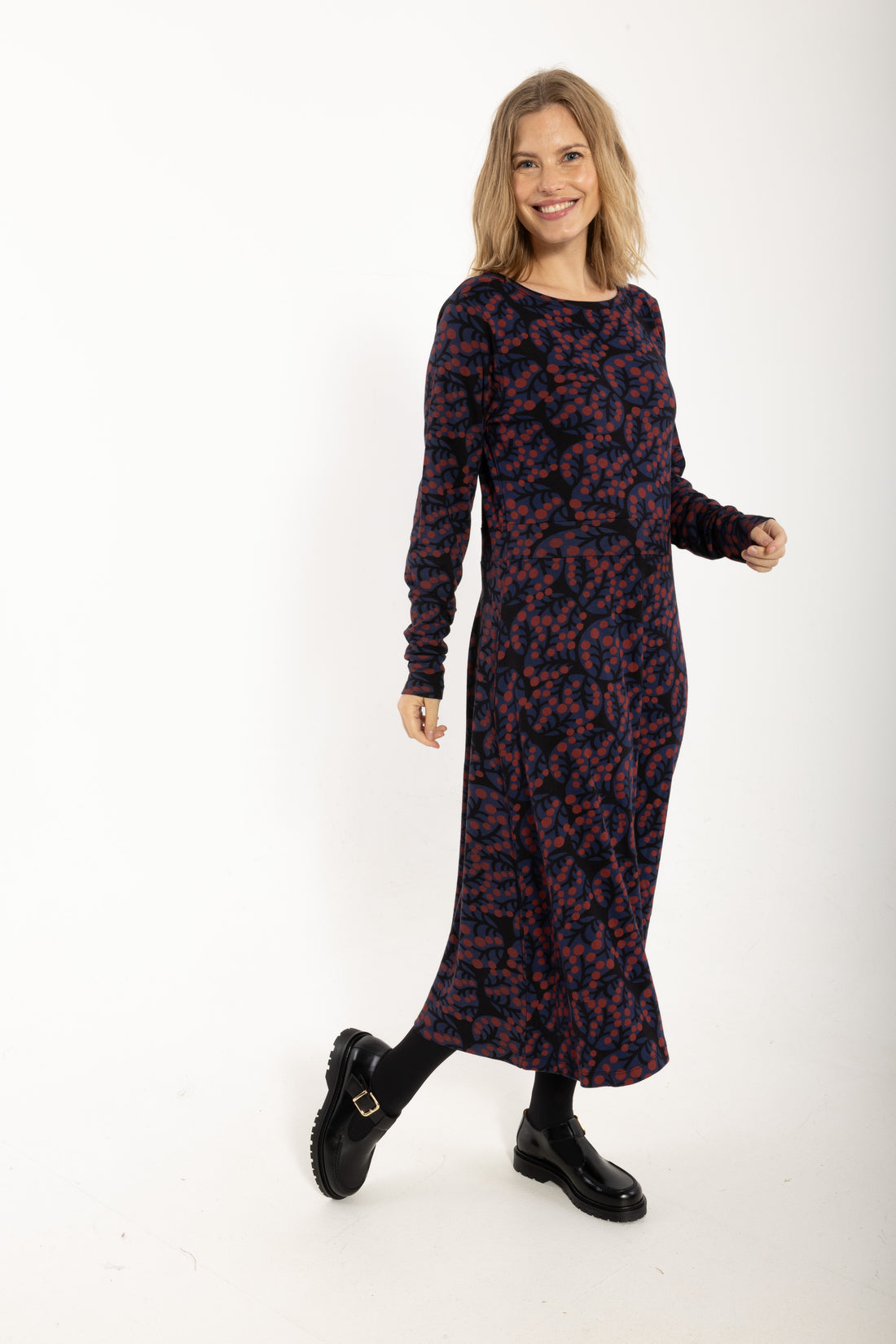 Daneviborg LS Interlock Dress Black MACRO MICRO
