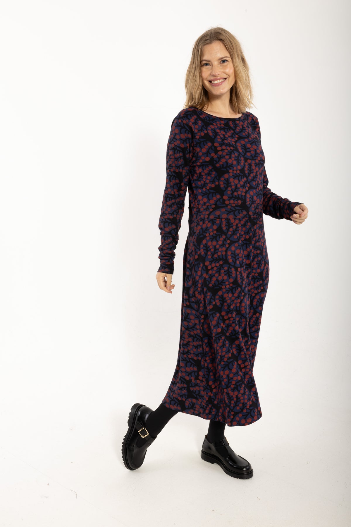 Daneviborg LS Interlock Dress Black MACRO MICRO
