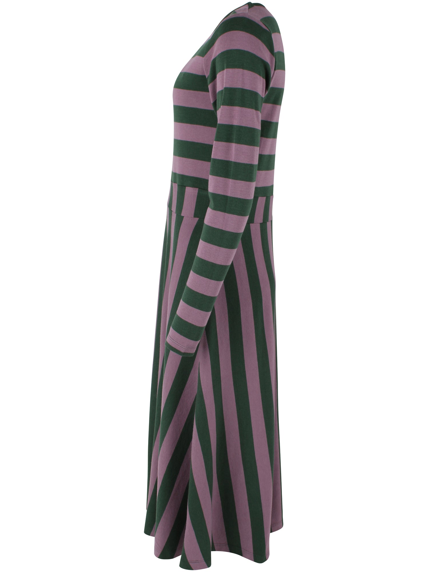 Daneviborg LS Interlock Dress Dark Forest/Grey Plum