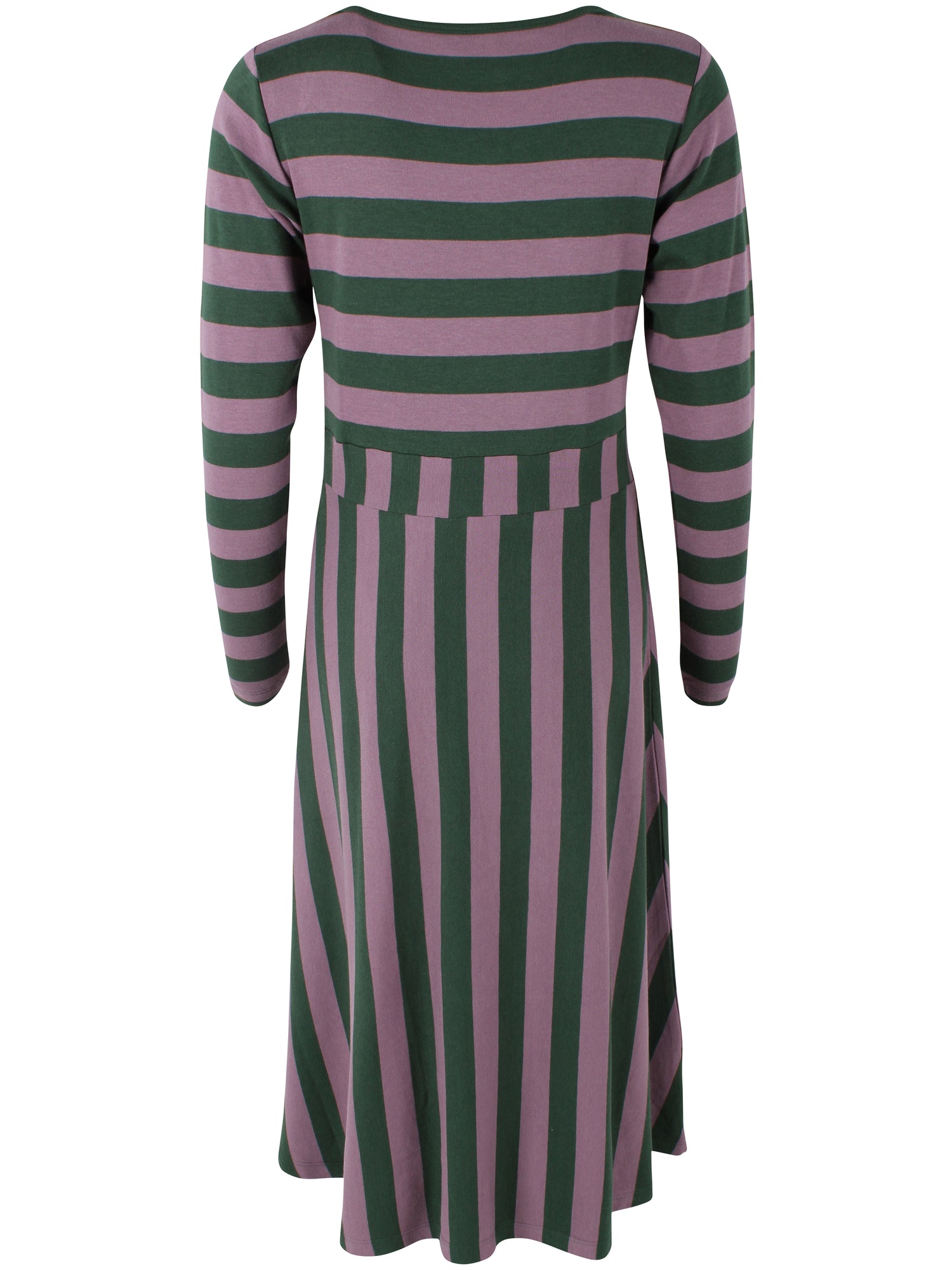 Daneviborg LS Interlock Dress Dark Forest/Grey Plum