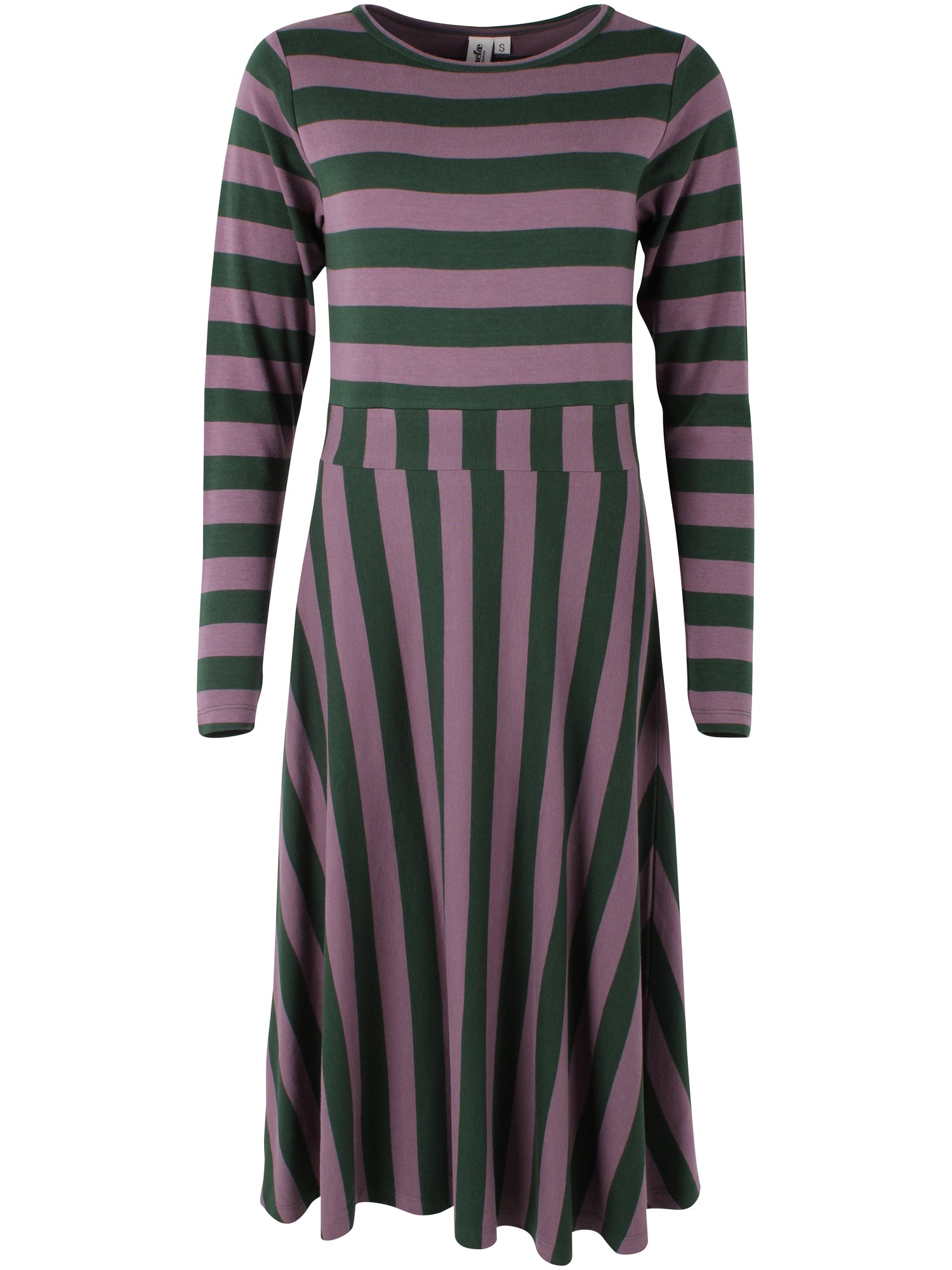 Daneviborg LS Interlock Dress Dark Forest/Grey Plum