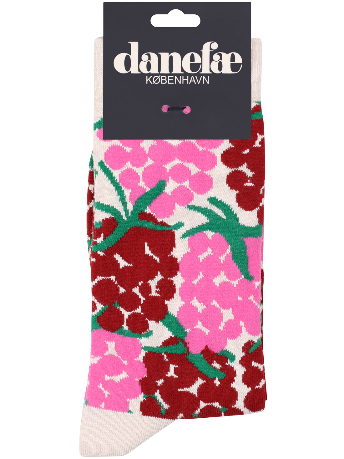 Skønne sokker i bambusviskose med fint bærmønster til kvinder