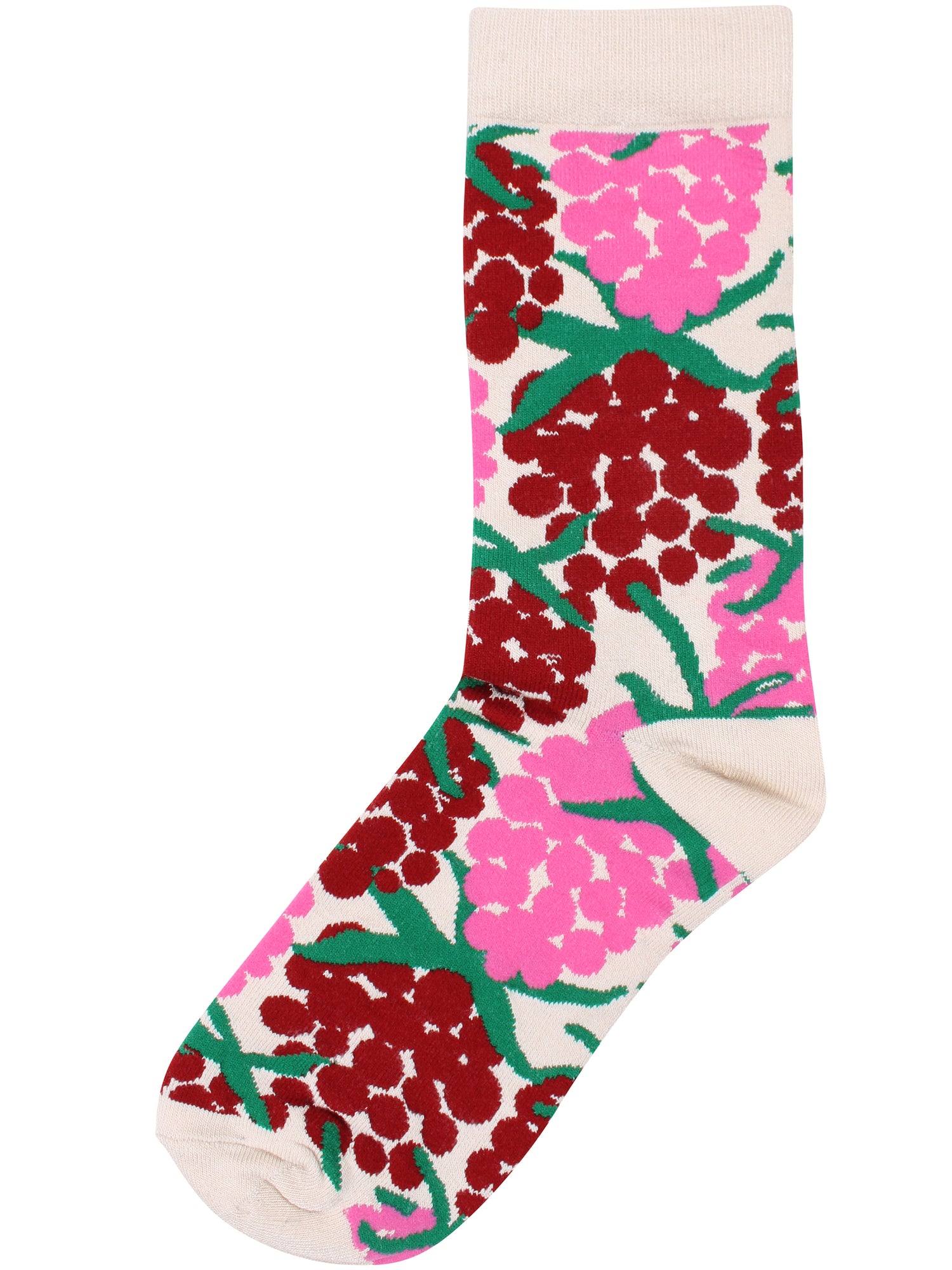 Skønne sokker i bambusviskose med fint bærmønster til kvinder