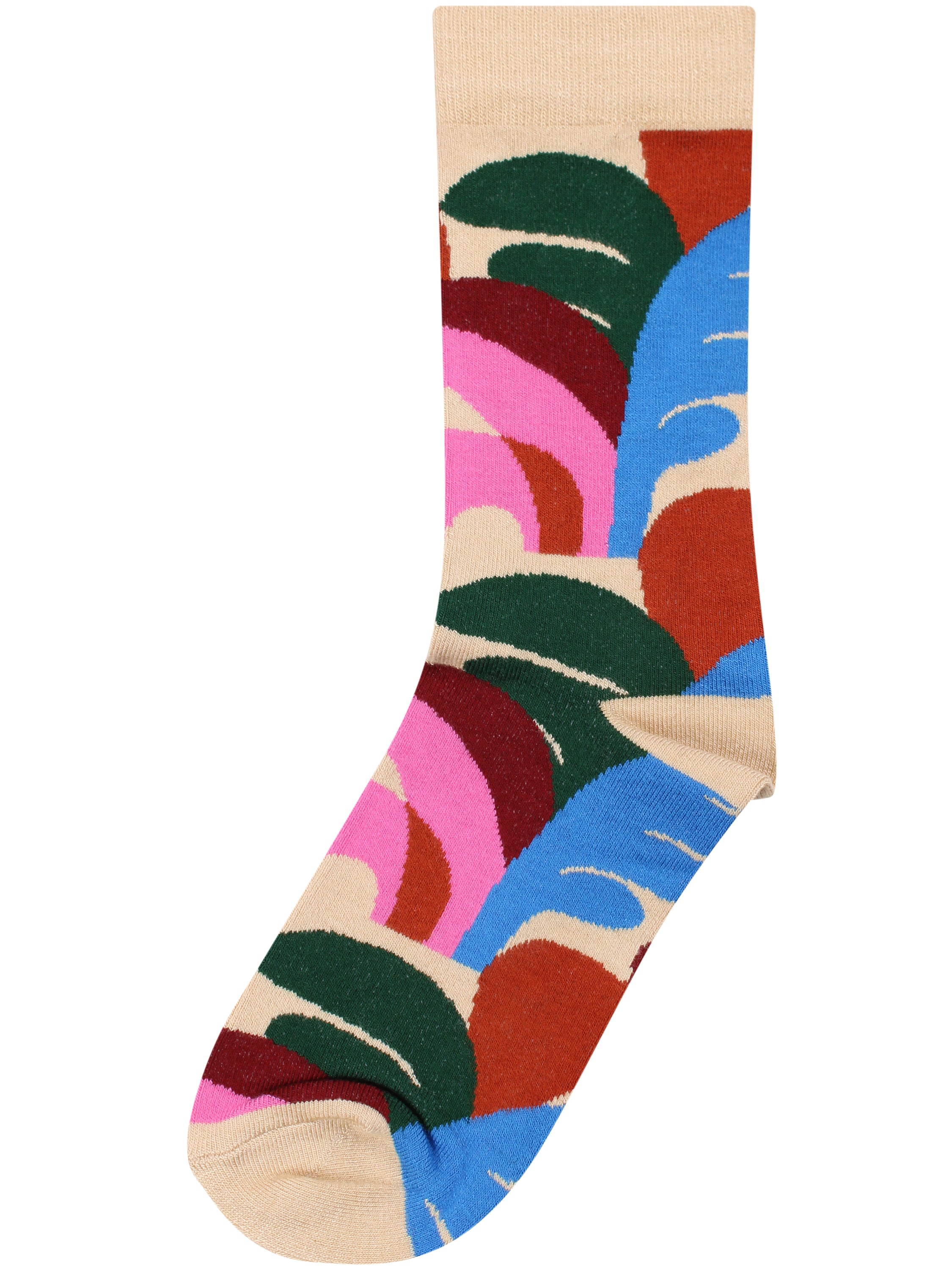 Skønne sokker i bambusviskose med tropemønster til kvinder