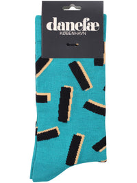 Danewalk With Me Socks Teal Lake POSTMOD