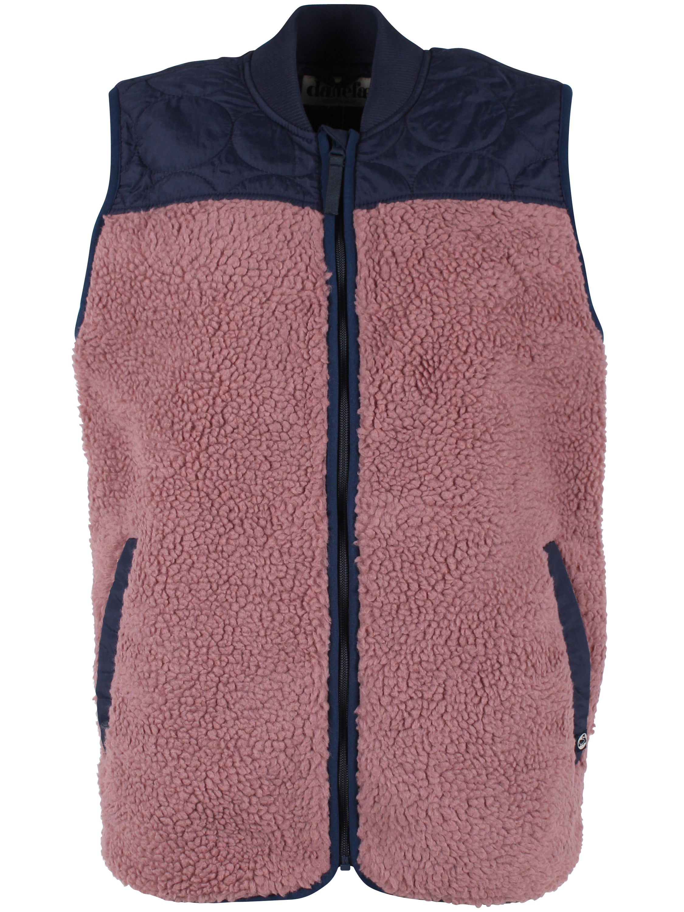 Danewalnut Fleece Bodywarmer Dk Navy/Rose Beige 