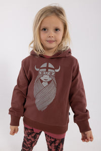 Danewarrior Hoodie Dark Cherry FREJA (Glitter)