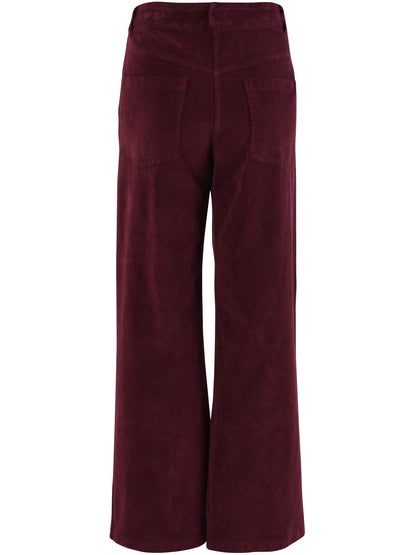 Daneplanet Cord Stretch Pants Dark Cherry