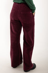 Daneworld Cord Stretch Pants Dark Cherry