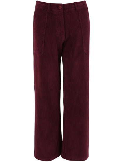 Daneplanet Cord Stretch Pants Dark Cherry
