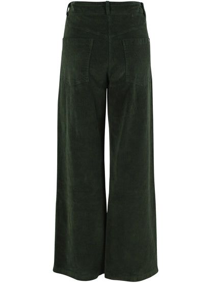 Daneplanet Cord Stretch Pants Dark Forest