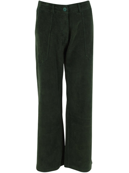 Daneplanet Cord Stretch Pants Dark Forest