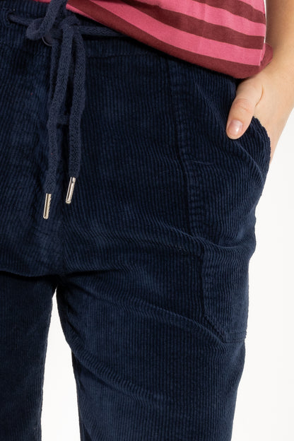 Daneworld Cord Stretch Pants Dk Navy