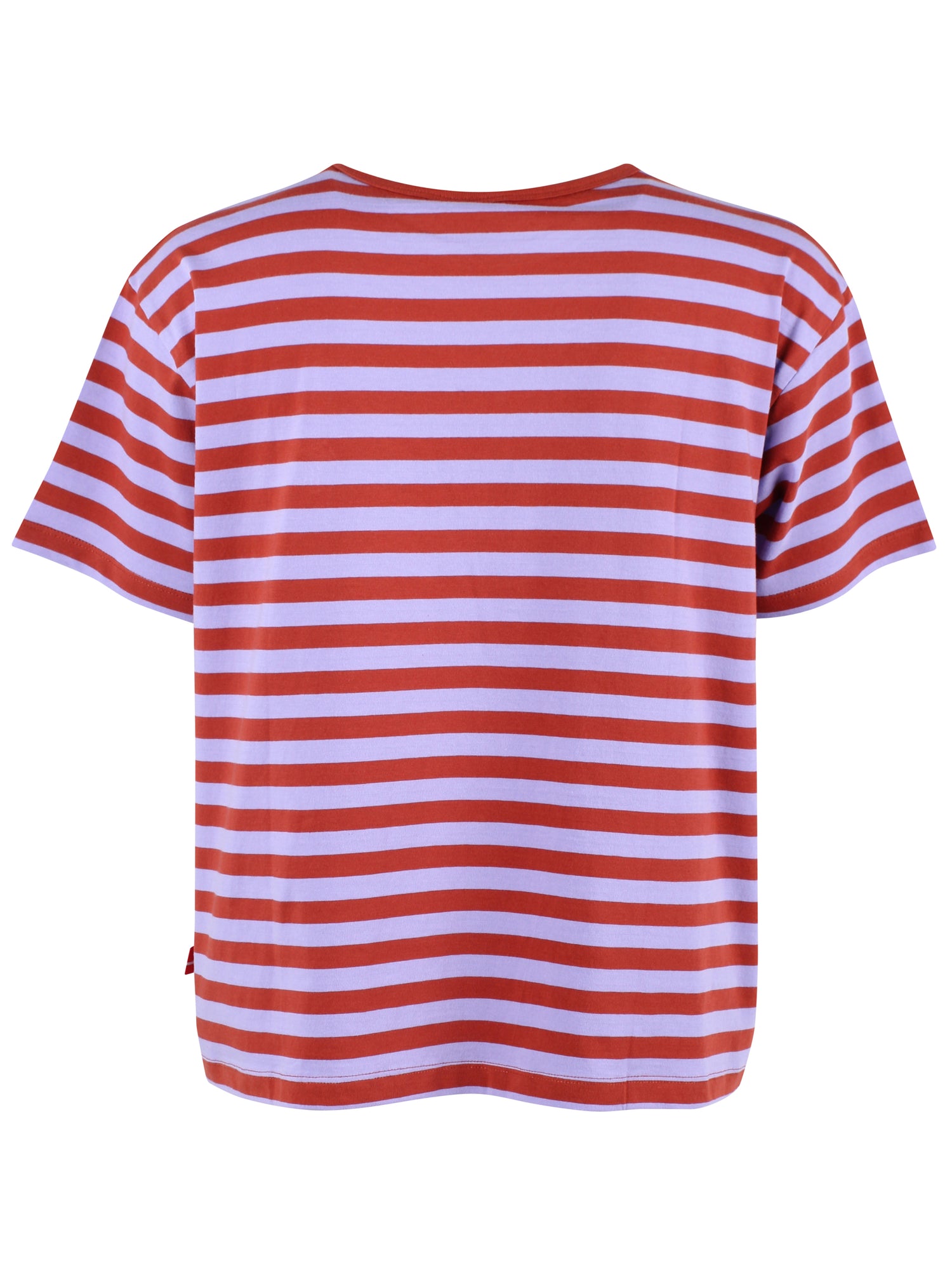 Danebasic Boxy Stripe Tee Light Lilac/Chili STORK