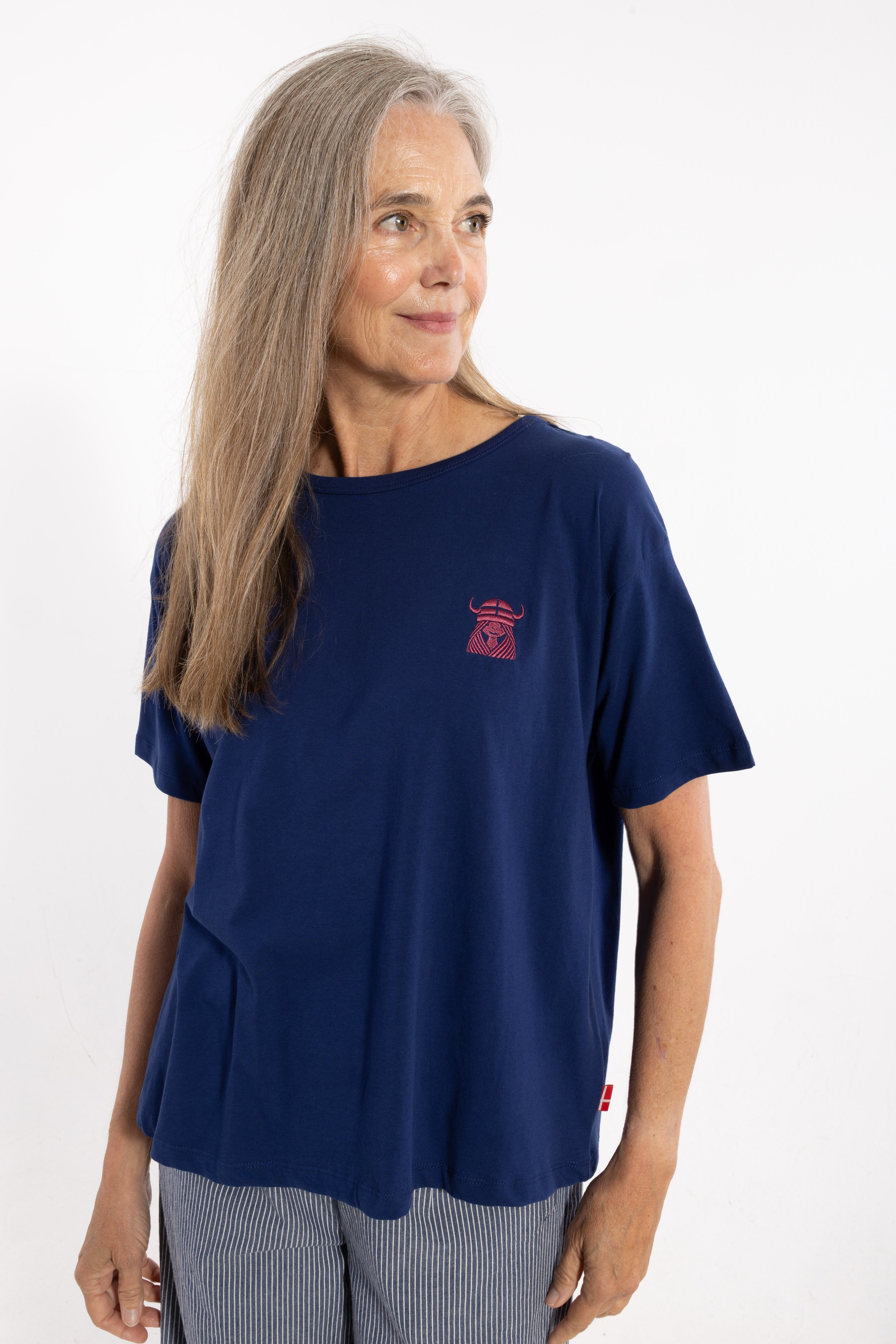 Danebasic Boxy Tee Dark Blue FREJA