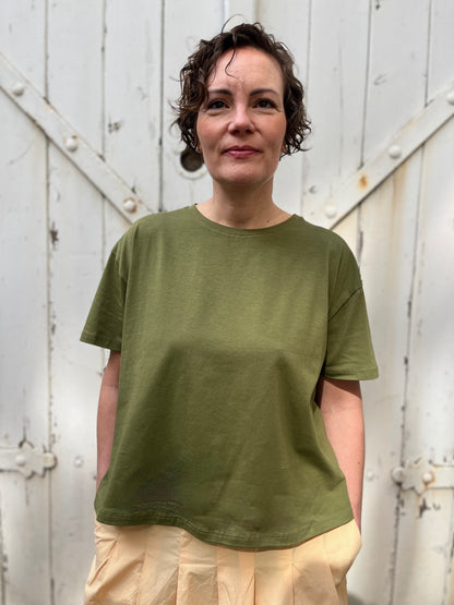 Danebasic Boxy Tee Olive