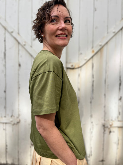 Danebasic Boxy Tee Olive