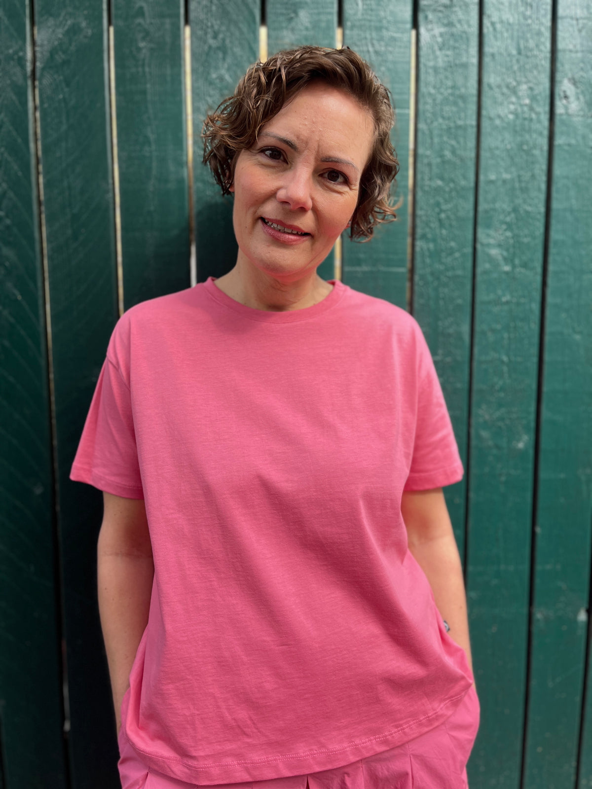 Danebasic Boxy Tee Soft Cherry