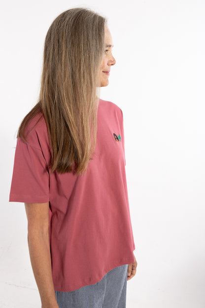 Danebasic Boxy Tee Soft Cherry HAVFRUE