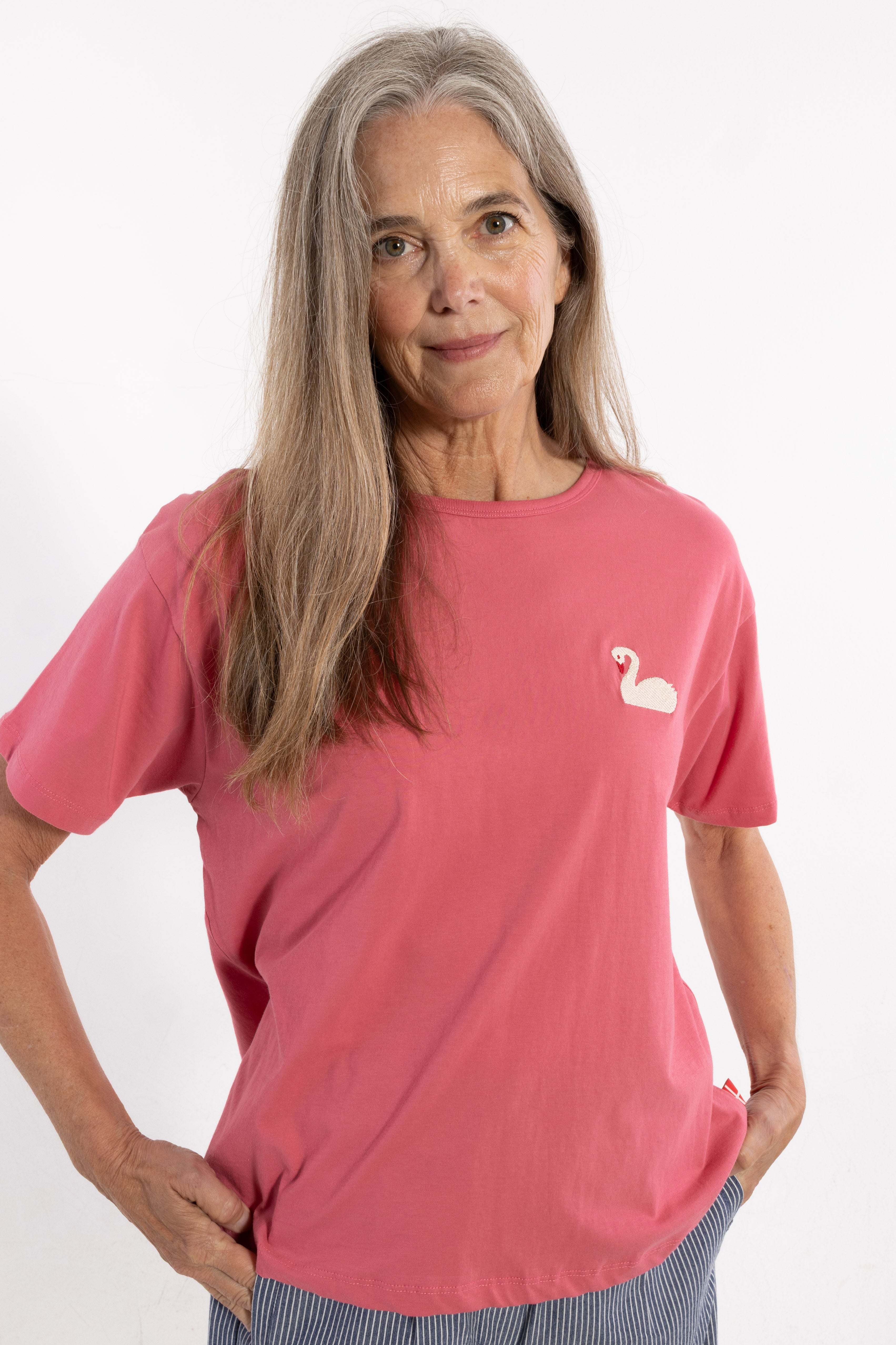 Danebasic Boxy Tee Soft Cherry SVANE