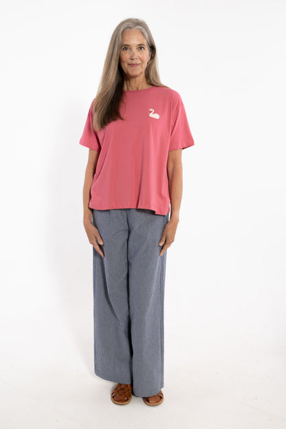 Danebasic Boxy Tee Soft Cherry SVANE