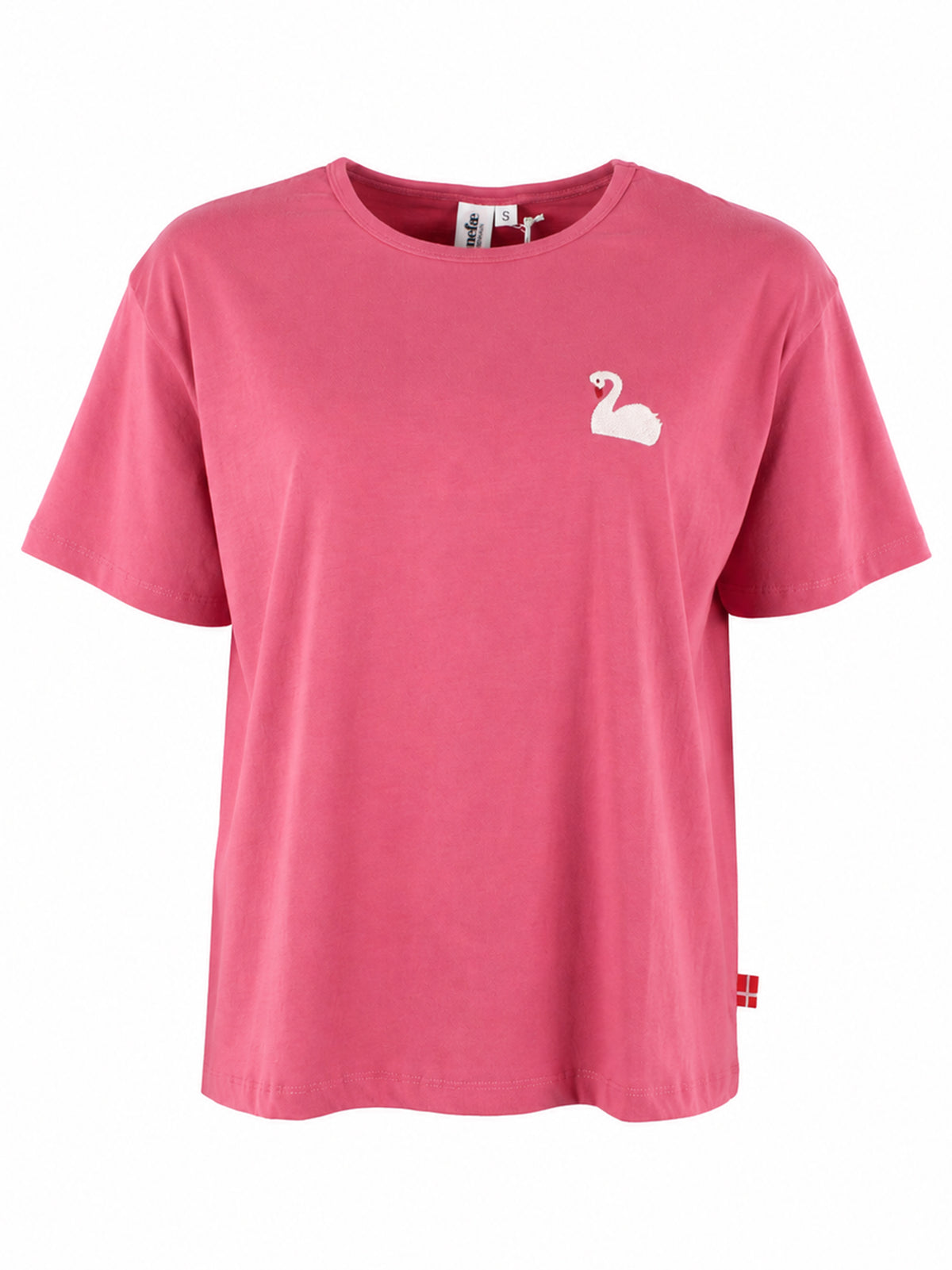 Danebasic Boxy Tee Soft Cherry SWAN