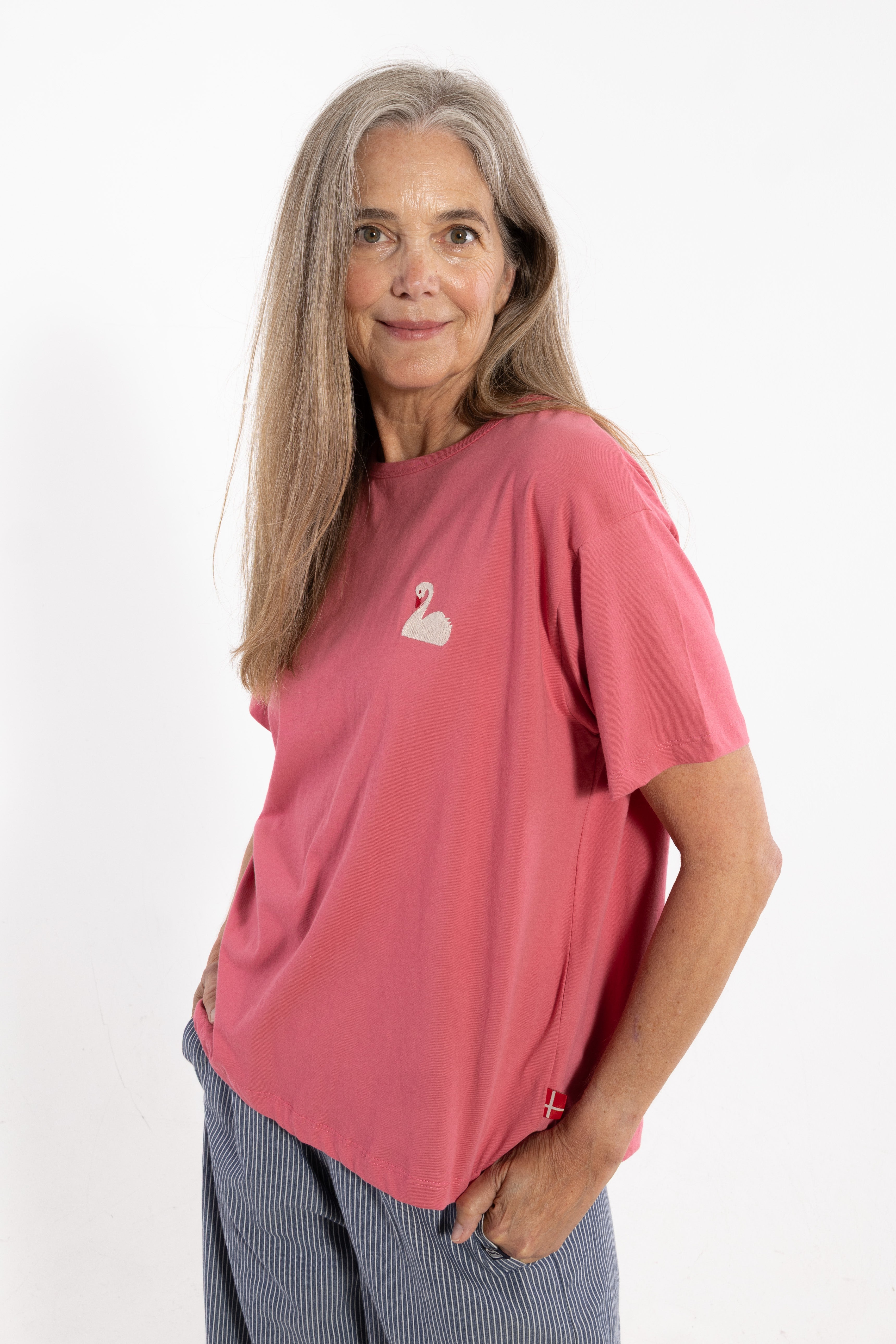 Danebasic Boxy Tee Soft Cherry SVANE