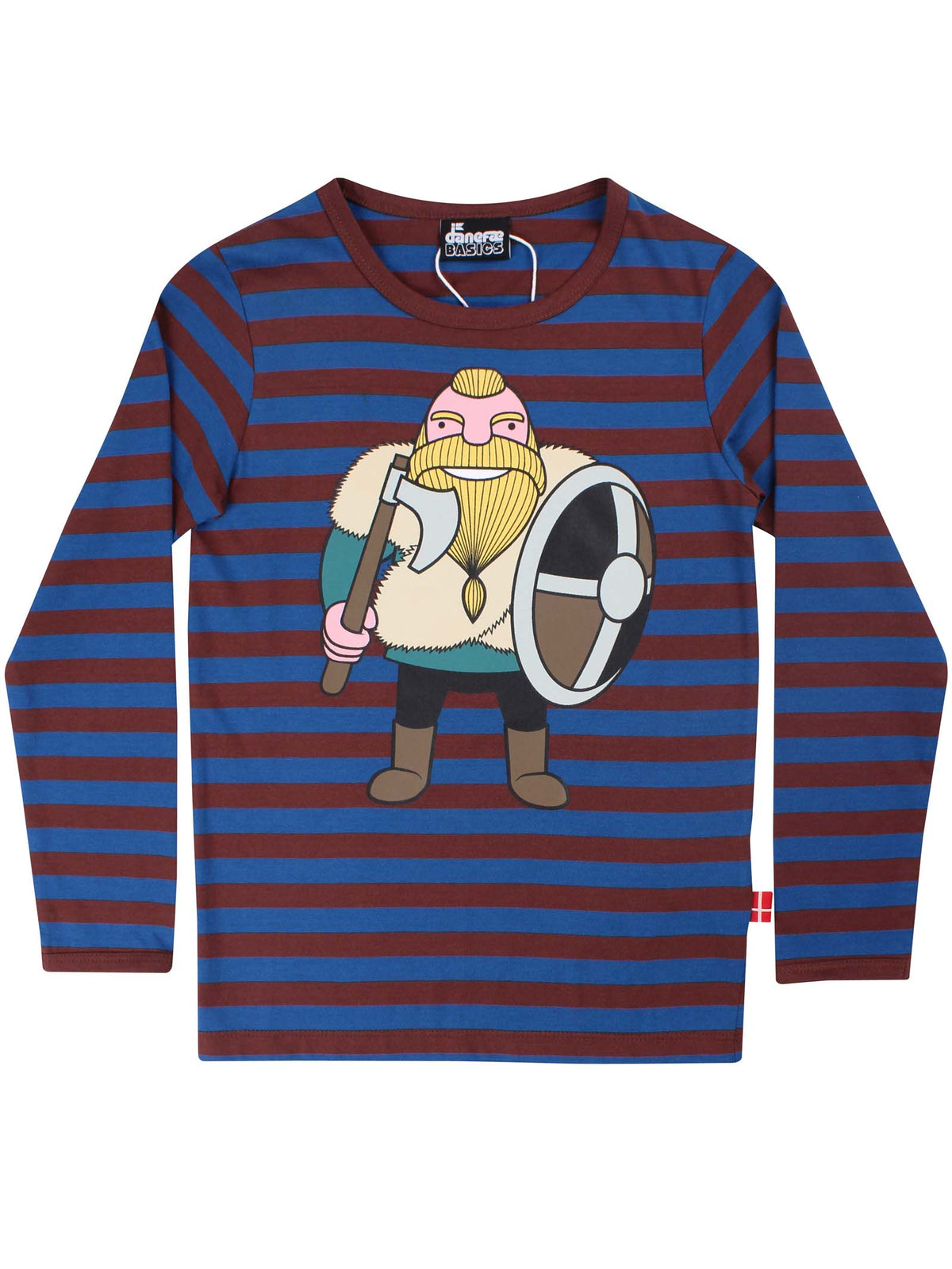 Stribet Bluse med viking kriger
