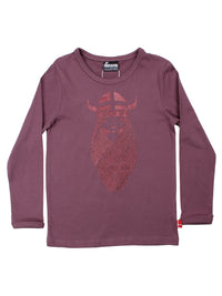 Danebasic Longsleeve Grey Plum FREJA (Glitter)