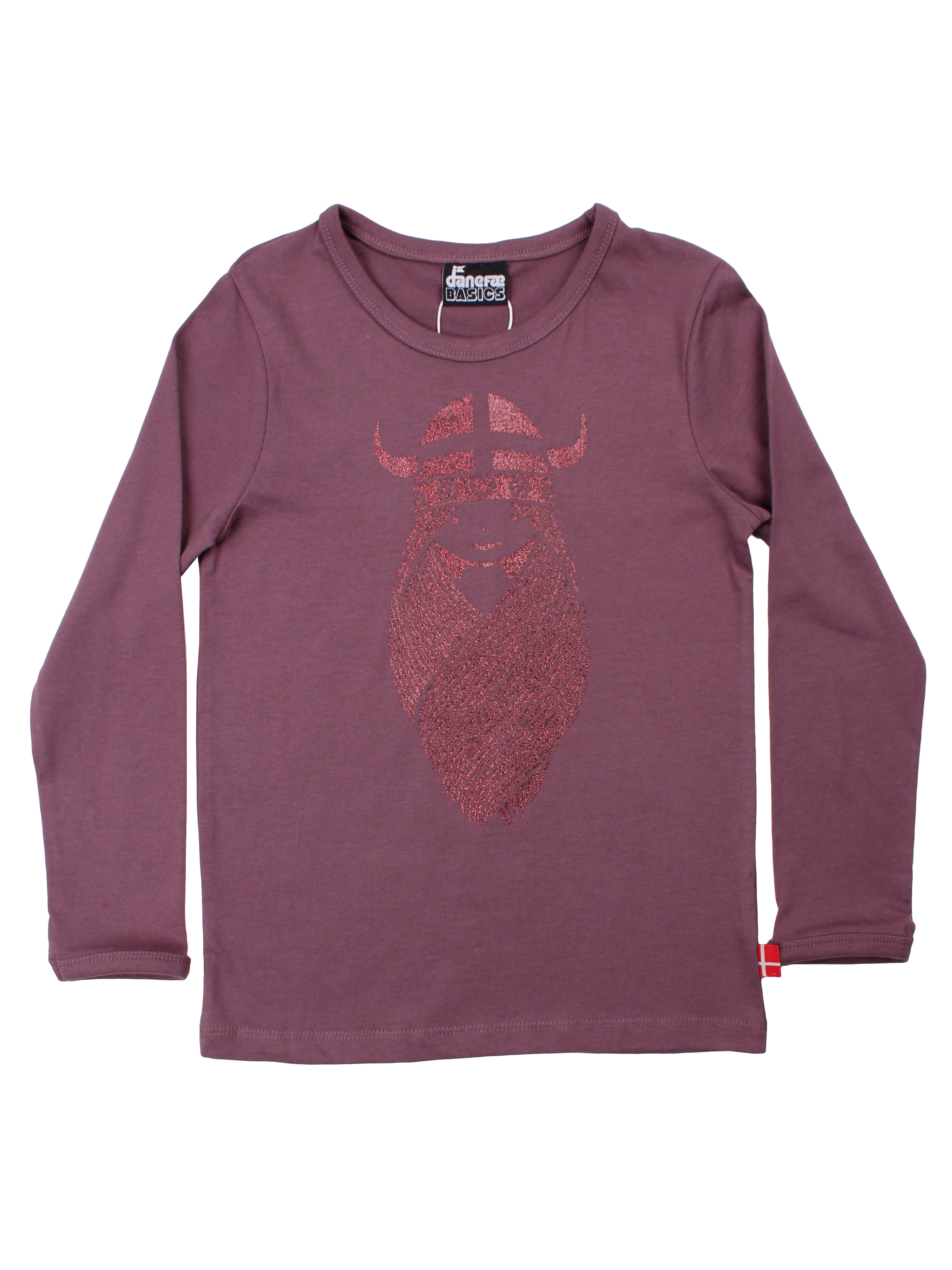 Danebasic Longsleeve Grey Plum FREJA (Glitter)