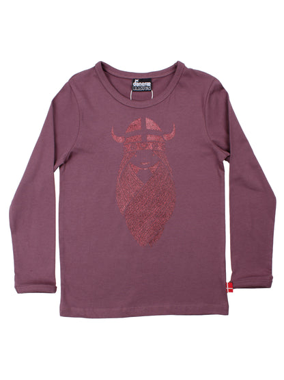 Danebasic Longsleeve Grey Plum FREJA (Glitter)