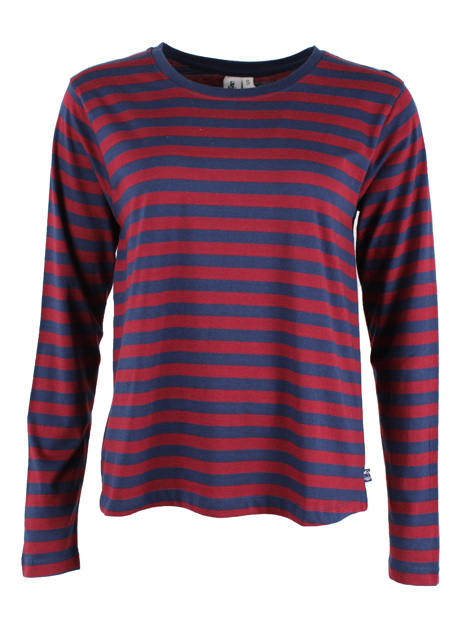 Danebasic Merry LS Tee Dark Cherry/Dark Navy