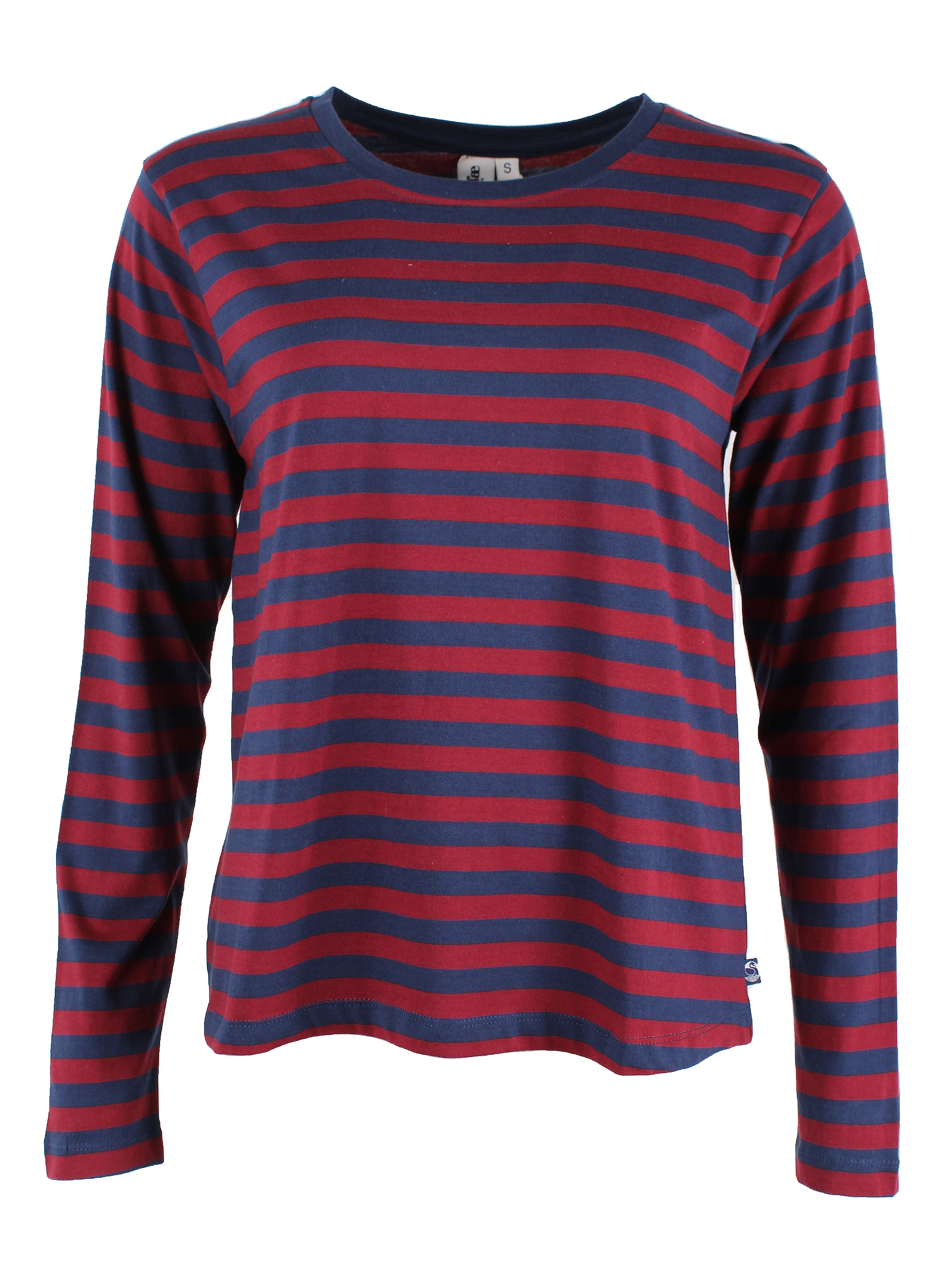 Danebasic Merry LS Tee Dark Cherry/Dark Navy