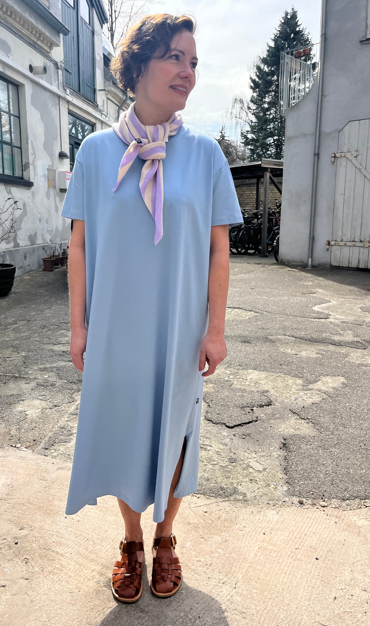 Danebasic Sweet Dress Cold Sky