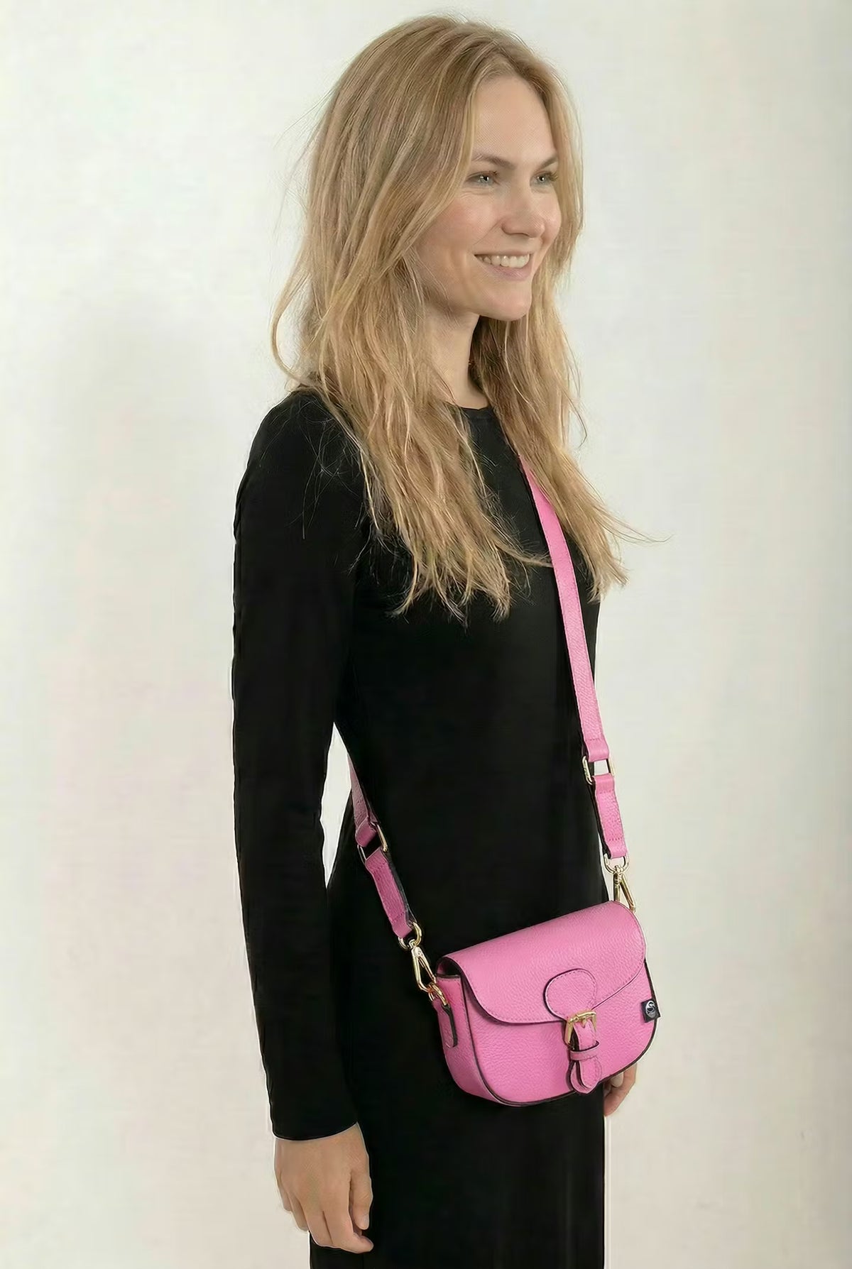 ESS - Danebernadotte Leather Shoulder Bag Flamingo