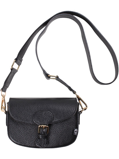 Danebernadotte Leather Shoulder Bag Black