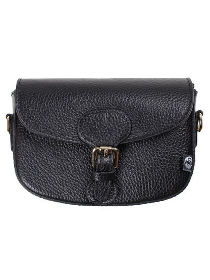 Danebernadotte Leather Shoulder Bag Black
