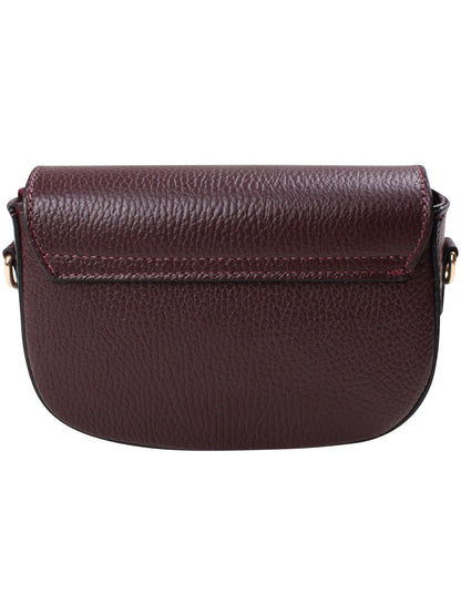 Danebernadotte Leather Shoulder Bag Red Wine