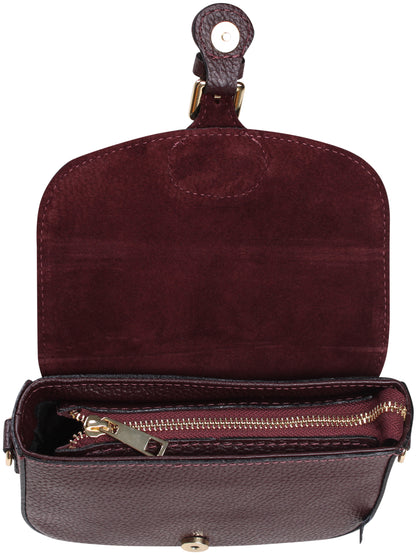 Danebernadotte Leather Shoulder Bag Red Wine