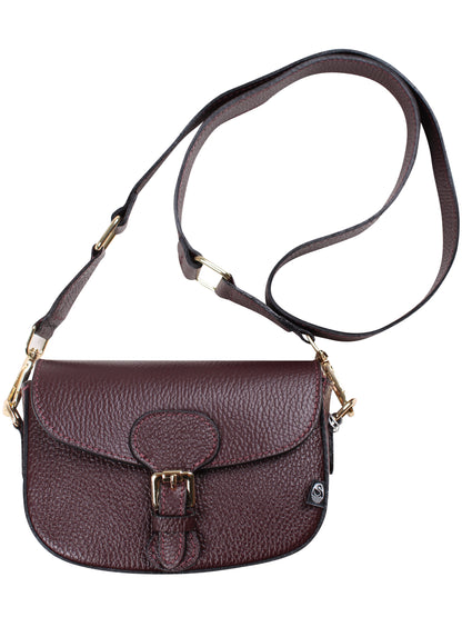 Danebernadotte Leather Shoulder Bag Red Wine
