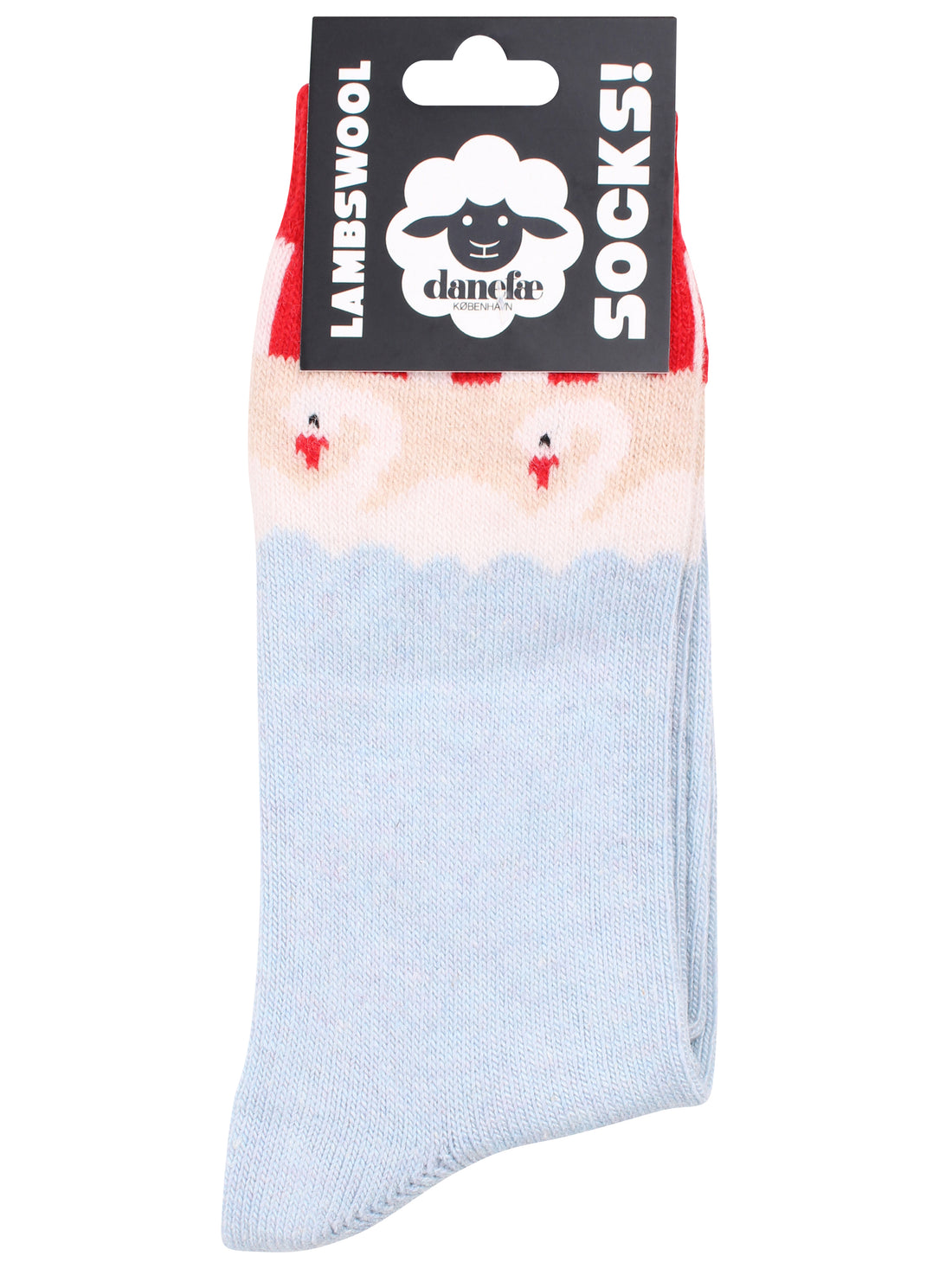 Danebrynhild Lambswool Socks Light Blue SWAN