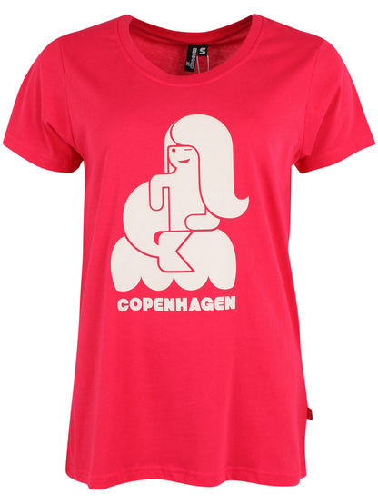 T-shirt til dame med havfrue