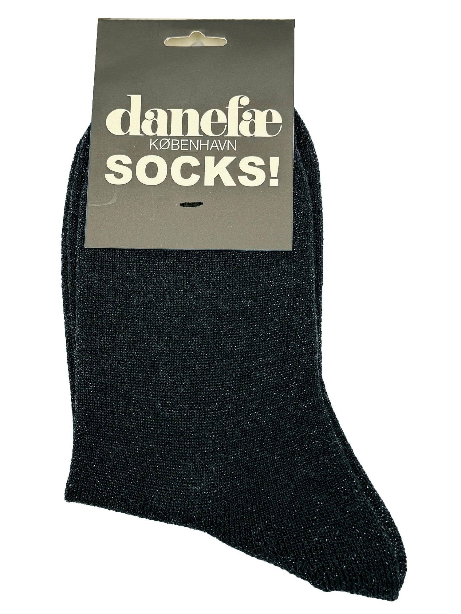 Søde blågrønne sokker med glitter i uldblanding