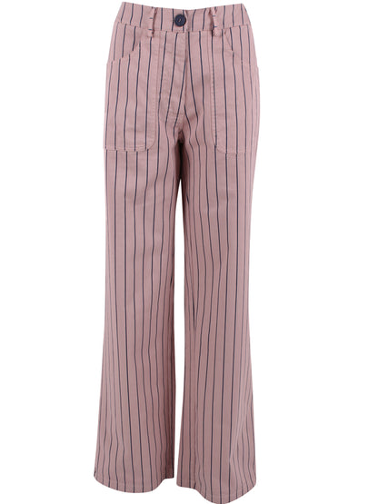 Danedaisy Stretch Canvas Hose Rose/Dk Navy