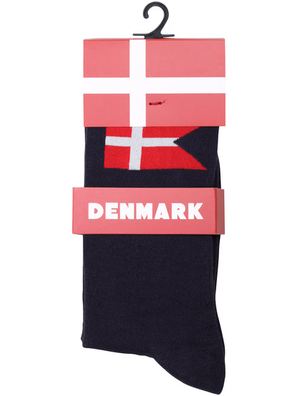 Danedanmark Mens Socks Navy FLAGFAN