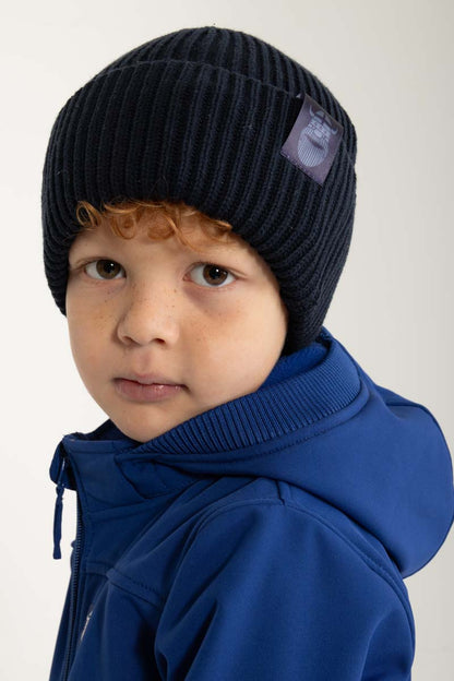 Daneby Cotton Beanie Dark Navy