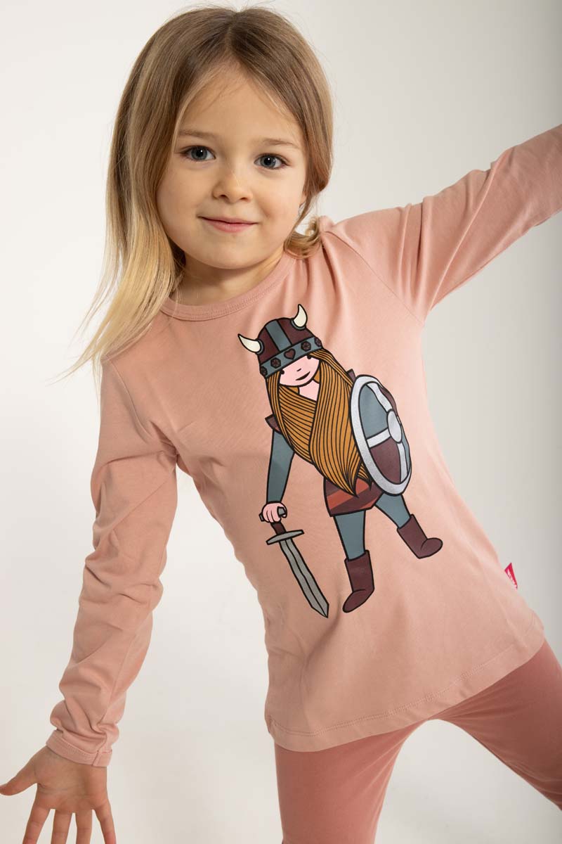 Bluse til børn med viking 